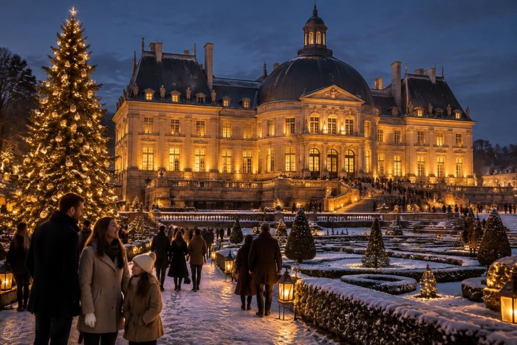 découvrez noël à vaux-le-vicomte : informations sur les réservations, les événements et les avis des visiteurs pour préparer votre visite au château.